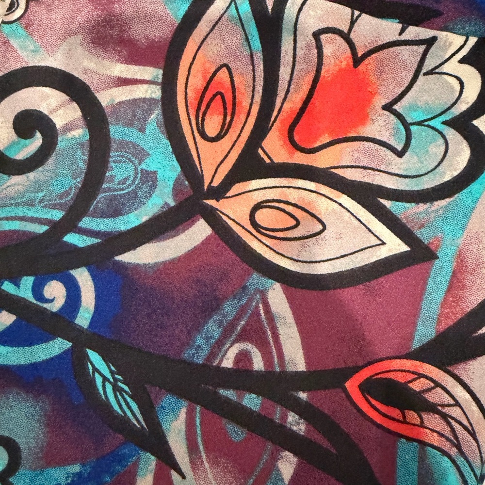 LuLaRoe Multicolor Abstract Leggings - Picture 3 of 5